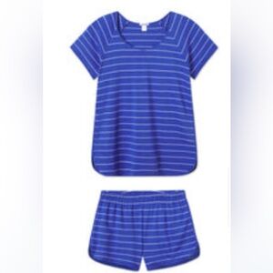 LAKE Pima Shorts Set in True Cobalt
